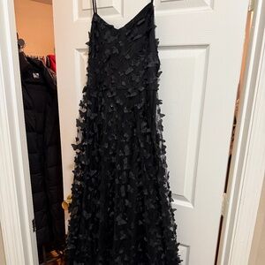 Betsey Johnson Black Butterfly shimmer dress NWT size XL
